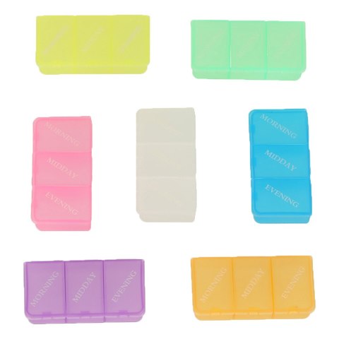 Kik Sp. z o. o. Sp. k. Pudełko organizer na leki na tabletki kasetka 7 dni 3 pory dnia 4 języki Kik Sp. z o. o. Sp. k. Pudełko organizer na leki na tabletki kasetka 7 dni 3 pory dnia 4 języki