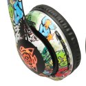 Kik Sp. z o. o. Sp. k. Słuchawki bezprzewodowe nauszne P35 Bluetooth LED Gaming Sport