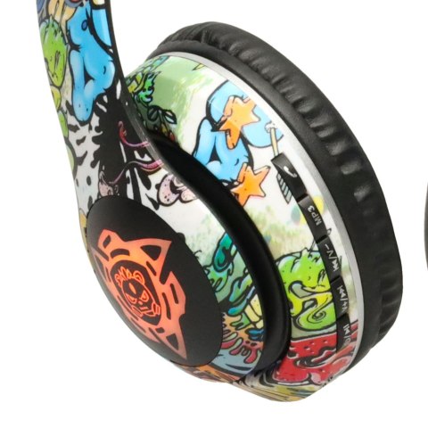 Kik Sp. z o. o. Sp. k. Słuchawki bezprzewodowe nauszne P35 Bluetooth LED Gaming Sport Kik Sp. z o. o. Sp. k. Słuchawki bezprzewodowe nauszne P35 Bluetooth LED Gaming Sport