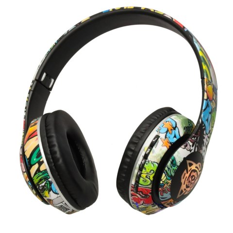 Kik Sp. z o. o. Sp. k. Słuchawki bezprzewodowe nauszne P35 Bluetooth LED Gaming Sport Kik Sp. z o. o. Sp. k. Słuchawki bezprzewodowe nauszne P35 Bluetooth LED Gaming Sport