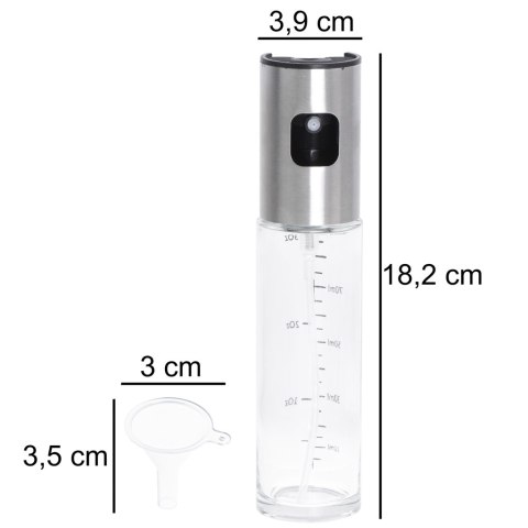 Kik Sp. z o. o. Sp. k. Spryskiwacz do oleju oliwy dozownik w sprayu ze skalą 100ml Kik Sp. z o. o. Sp. k. Spryskiwacz do oleju oliwy dozownik w sprayu ze skalą 100ml