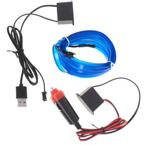 Kik Sp. z o. o. Sp. k. Taśma ambient Oświetlenie ambientowe LED światłowód taśma 3m niebieska Kik Sp. z o. o. Sp. k. Taśma ambient Oświetlenie ambientowe LED światłowód taśma 3m niebieska