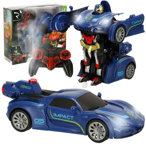 Kik Sp. z o. o. Sp. k. Samochód zdalnie sterowany Transformer Revolt TRANSFORMING ROBOT RACER niebieski Kik Sp. z o. o. Sp. k. Samochód zdalnie sterowany Transformer Revolt TRANSFORMING ROBOT RACER niebieski