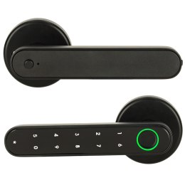 Kik Sp. z o. o. Sp. k. Zamek elektroniczny do drzwi klamka na kod odcisk palca bluetooth