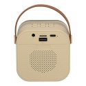 Kik Sp. z o. o. Sp. k. Zestaw do karaoke 2 mikrofony + głośnik przenośny BLUETOOTH USB LED beżowy
