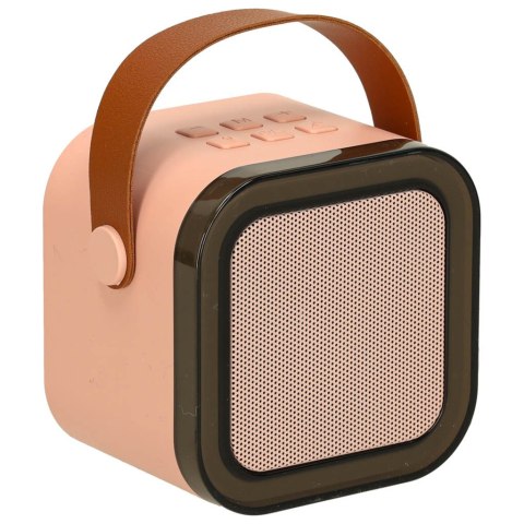 Kik Sp. z o. o. Sp. k. Zestaw do karaoke mikrofon + głośnik przenośny BLUETOOTH USB LED różowy Kik Sp. z o. o. Sp. k. Zestaw do karaoke mikrofon + głośnik przenośny BLUETOOTH USB LED różowy