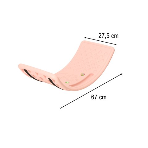 Kik Sp. z o. o. Sp. k. Deska do balansowania bujak dla dzieci 67x29 cm antypoślizgowa różowa Kik Sp. z o. o. Sp. k. Deska do balansowania bujak dla dzieci 67x29 cm antypoślizgowa różowa