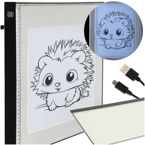 Deska kreślarska tablica tablet graficzny kalka do rysowania podświetlana LED A3 Kik Sp. z o. o. Sp. k. Deska kreślarska tablica tablet graficzny kalka do rysowania podświetlana LED A3 Kik Sp. z o. o. Sp. k.