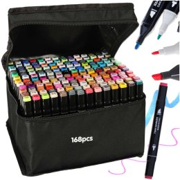 Kik Sp. z o. o. Sp. k. Markery dwustronne alkoholowe w etui 168 sztuk