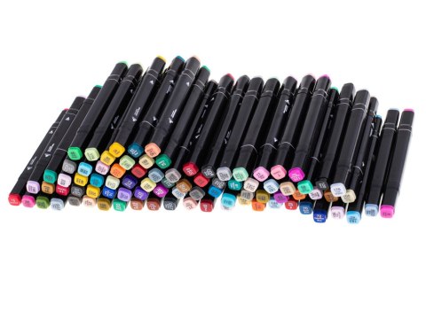 Kik Sp. z o. o. Sp. k. Markery dwustronne alkoholowe w etui 168 sztuk Kik Sp. z o. o. Sp. k. Markery dwustronne alkoholowe w etui 168 sztuk