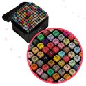 Kik Sp. z o. o. Sp. k. Markery dwustronne mazaki alkoholowe w etui 120 + podstawka