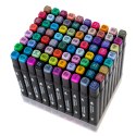 Kik Sp. z o. o. Sp. k. Markery dwustronne mazaki alkoholowe w etui 80 + podstawka
