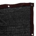 Kik Sp. z o. o. Sp. k. Osłona balkonowa LUARO mata maskująca siatka cieniująca na balkon taras 150g/m2 105x700cm UV + Trytytki