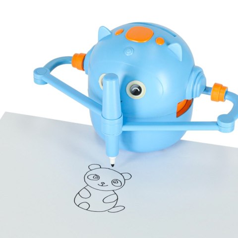 Kik Sp. z o. o. Sp. k. Robot edukacyjny interaktywny nauka rysowania pisania zestaw fiszki mazaki niebieski Kik Sp. z o. o. Sp. k. Robot edukacyjny interaktywny nauka rysowania pisania zestaw fiszki mazaki niebieski