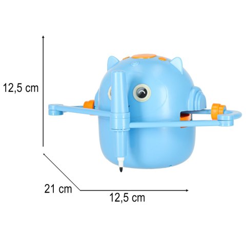 Kik Sp. z o. o. Sp. k. Robot edukacyjny interaktywny nauka rysowania pisania zestaw fiszki mazaki niebieski Kik Sp. z o. o. Sp. k. Robot edukacyjny interaktywny nauka rysowania pisania zestaw fiszki mazaki niebieski