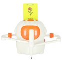 Kik Sp. z o. o. Sp. k. Robot edukacyjny interaktywny nauka rysowania pisania zestaw fiszki mazaki pomarańczowy