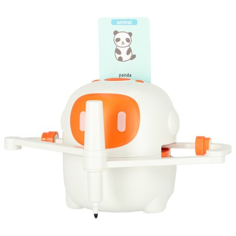 Kik Sp. z o. o. Sp. k. Robot edukacyjny interaktywny nauka rysowania pisania zestaw fiszki mazaki pomarańczowy Kik Sp. z o. o. Sp. k. Robot edukacyjny interaktywny nauka rysowania pisania zestaw fiszki mazaki pomarańczowy