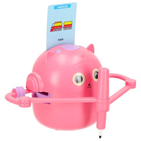 Kik Sp. z o. o. Sp. k. Robot edukacyjny interaktywny nauka rysowania pisania zestaw fiszki mazaki różowy Kik Sp. z o. o. Sp. k. Robot edukacyjny interaktywny nauka rysowania pisania zestaw fiszki mazaki różowy