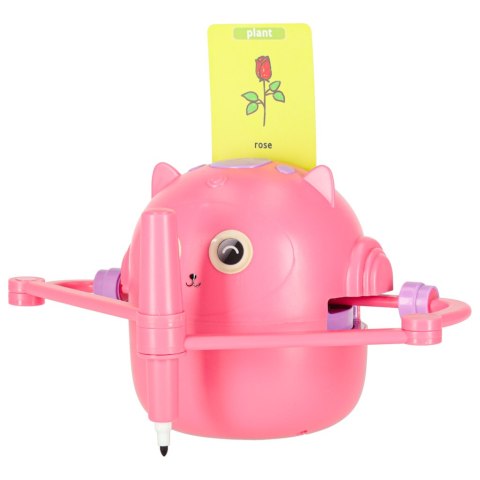 Kik Sp. z o. o. Sp. k. Robot edukacyjny interaktywny nauka rysowania pisania zestaw fiszki mazaki różowy Kik Sp. z o. o. Sp. k. Robot edukacyjny interaktywny nauka rysowania pisania zestaw fiszki mazaki różowy
