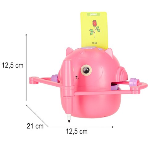 Kik Sp. z o. o. Sp. k. Robot edukacyjny interaktywny nauka rysowania pisania zestaw fiszki mazaki różowy Kik Sp. z o. o. Sp. k. Robot edukacyjny interaktywny nauka rysowania pisania zestaw fiszki mazaki różowy