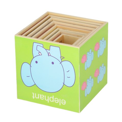 Kik Sp. z o. o. Sp. k. Wieża edukacyjna drewniana sorter kształty nauka liczenia 71cm XXL Kik Sp. z o. o. Sp. k. Wieża edukacyjna drewniana sorter kształty nauka liczenia 71cm XXL