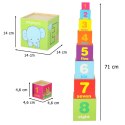 Kik Sp. z o. o. Sp. k. Wieża edukacyjna drewniana sorter kształty nauka liczenia 71cm XXL
