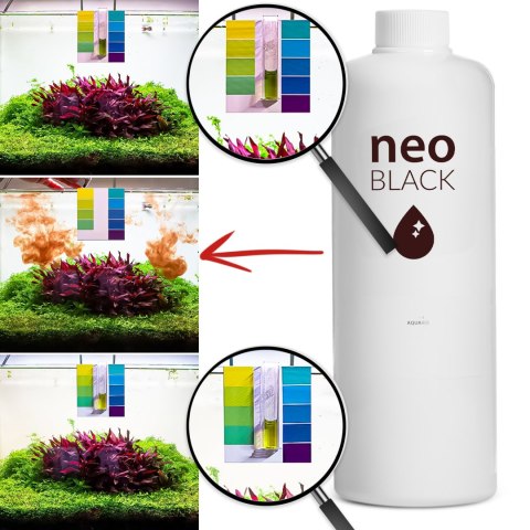 Neo Black 1000ml - "czarne wody" obniża pH + pierwiastki śladowe Neo Black 1000ml - "czarne wody" obniża pH + pierwiastki śladowe