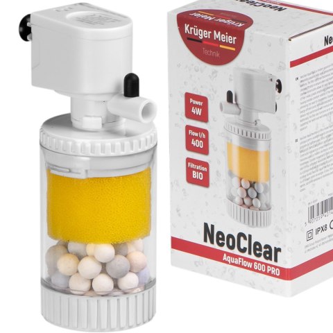 Kruger Meier NeoClear 600 - filtr wewnętrzny do akwarium 20l - 40l Kruger Meier NeoClear 600 - filtr wewnętrzny do akwarium 20l - 40l