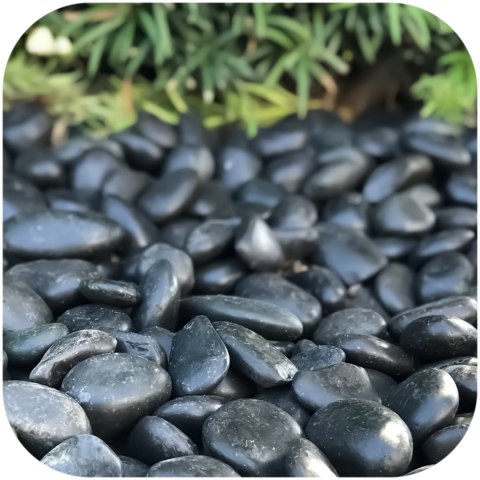 Eco Plant Devil Stones 1kg - kamienie czarne otoczak 20-50mm Eco Plant Devil Stones 1kg - kamienie czarne otoczak 20-50mm