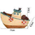 Kruger Meier Fishing Boat - Statek do akwarium 11x6.5x7.5 cm