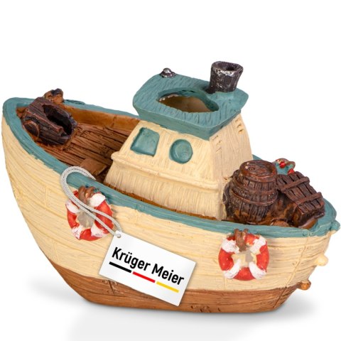 Kruger Meier Fishing Boat - Statek do akwarium 11x6.5x7.5 cm Kruger Meier Fishing Boat - Statek do akwarium 11x6.5x7.5 cm