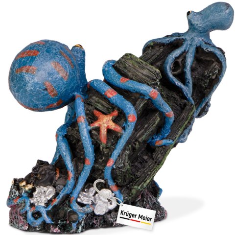 Kruger Meier Octopus Treasure - Dekoracja do akwarium 14x5.5x11.5 cm Kruger Meier Octopus Treasure - Dekoracja do akwarium 14x5.5x11.5 cm