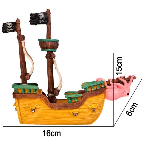 Kruger Meier Pirate Ship S - Statek do Akwarium 16x6x15 cm Kruger Meier Pirate Ship S - Statek do Akwarium 16x6x15 cm