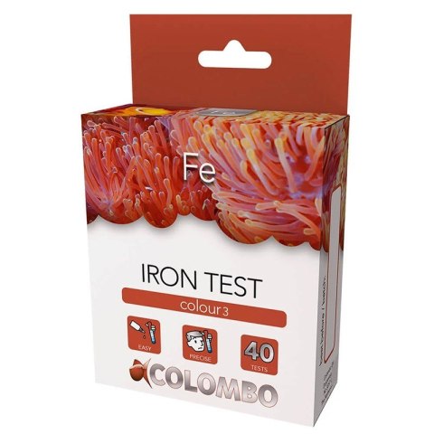 Colombo Marine Iron FE - Test kolorymetryczny żelaza do wody morskiej (40 testów) Colombo Marine Iron FE - Test kolorymetryczny żelaza do wody morskiej (40 testów)