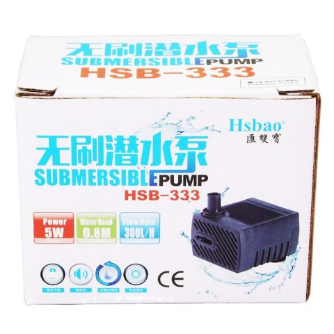 Hsbao HSB-333 - pompa 300l/h Hsbao HSB-333 - pompa 300l/h