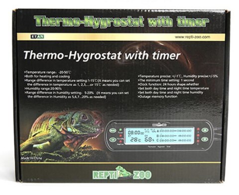 Repti-Zoo THC Deluxe Termostat higrostat z programatorem Repti-Zoo THC Deluxe Termostat higrostat z programatorem