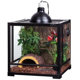 Repti-Zoo Glass Terrarium 45x45x45cm - szklane terrarium z metalową siatką