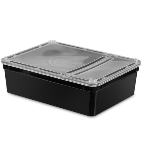 Terrario Reptiland Black 25x19x7,5cm - czarne terrarium faunarium Terrario Reptiland Black 25x19x7,5cm - czarne terrarium faunarium