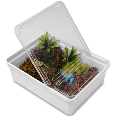 Terrario Reptiland White 25x19x7,5cm - białe terrarium faunarium Terrario Reptiland White 25x19x7,5cm - białe terrarium faunarium