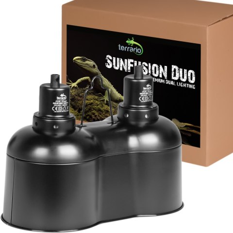 Terrario SunFusion Duo - podwójna oprawka na żarówki grzewcze i UVB Terrario SunFusion Duo - podwójna oprawka na żarówki grzewcze i UVB