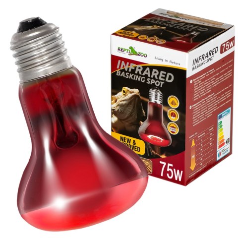Repti-Zoo Infrared Basking Spot 75W - żarówka grzewcza podczerwona Repti-Zoo Infrared Basking Spot 75W - żarówka grzewcza podczerwona