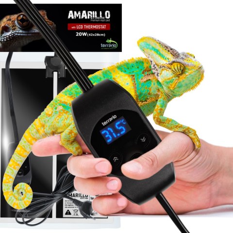 Terrario Amarillo 20W - mata grzewcza z termostatem LCD Terrario Amarillo 20W - mata grzewcza z termostatem LCD