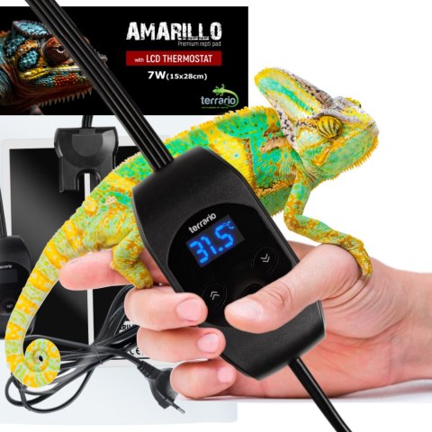 Terrario Amarillo 7W - mata grzewcza z termostatem LCD Terrario Amarillo 7W - mata grzewcza z termostatem LCD