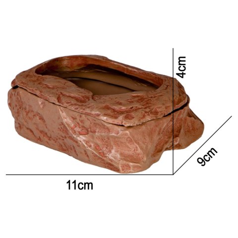 Terrario SplitRock Smart Bowl - miska do karmienia żywym pokarmem 11x9x4 cm Terrario SplitRock Smart Bowl - miska do karmienia żywym pokarmem 11x9x4 cm