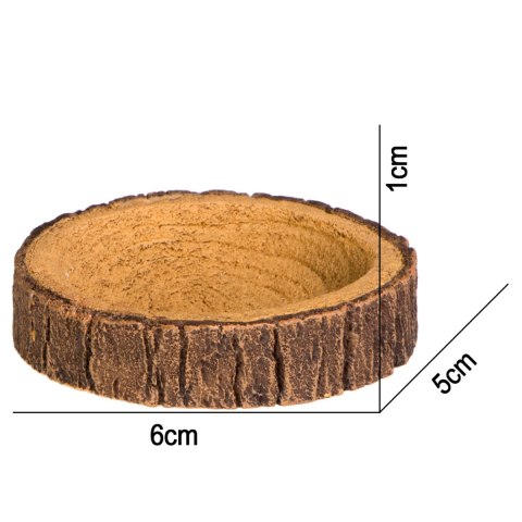 Terrario Tree Ring Bowl XS - Miska do Terrarium 6x5x1 cm Terrario Tree Ring Bowl XS - Miska do Terrarium 6x5x1 cm