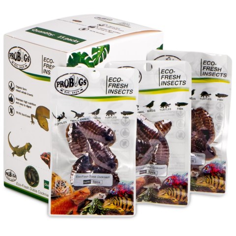 ProBugs Eco-Fresh Dubia Cockroach 15 x 5pcs - świeże karaczany argentyńskie 15 saszetek ProBugs Eco-Fresh Dubia Cockroach 15 x 5pcs - świeże karaczany argentyńskie 15 saszetek