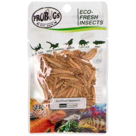 ProBugs Eco-Fresh Mealworm 15 x 20g - świeże larwy mącznika 15 saszetek ProBugs Eco-Fresh Mealworm 15 x 20g - świeże larwy mącznika 15 saszetek