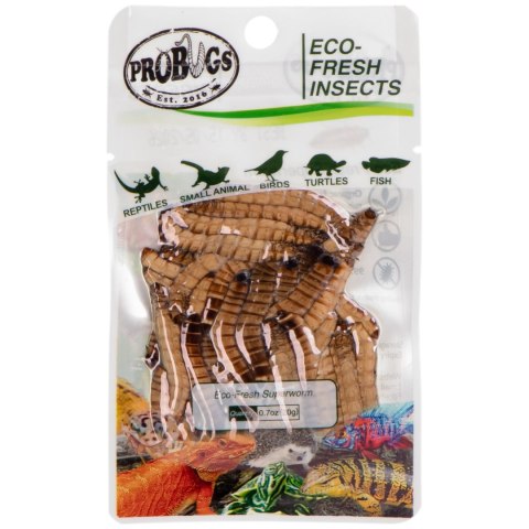 ProBugs Eco-Fresh Superworm 15 x 20g - świeże larwy drewnojada 15 saszetek ProBugs Eco-Fresh Superworm 15 x 20g - świeże larwy drewnojada 15 saszetek