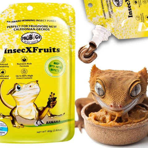 ProBugs InsecXFruits 80g - kompletna dieta pokarm i witaminy w żelu dla gadów ProBugs InsecXFruits 80g - kompletna dieta pokarm i witaminy w żelu dla gadów