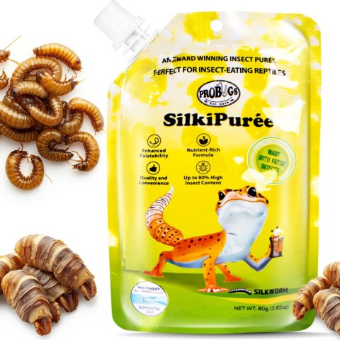ProBugs SilkiPuree 80g - kompletna dieta pokarm i witaminy w żelu dla gadów ProBugs SilkiPuree 80g - kompletna dieta pokarm i witaminy w żelu dla gadów